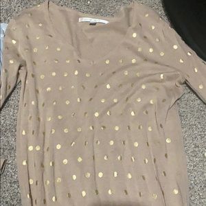 Brown Long sleeve with polka dots